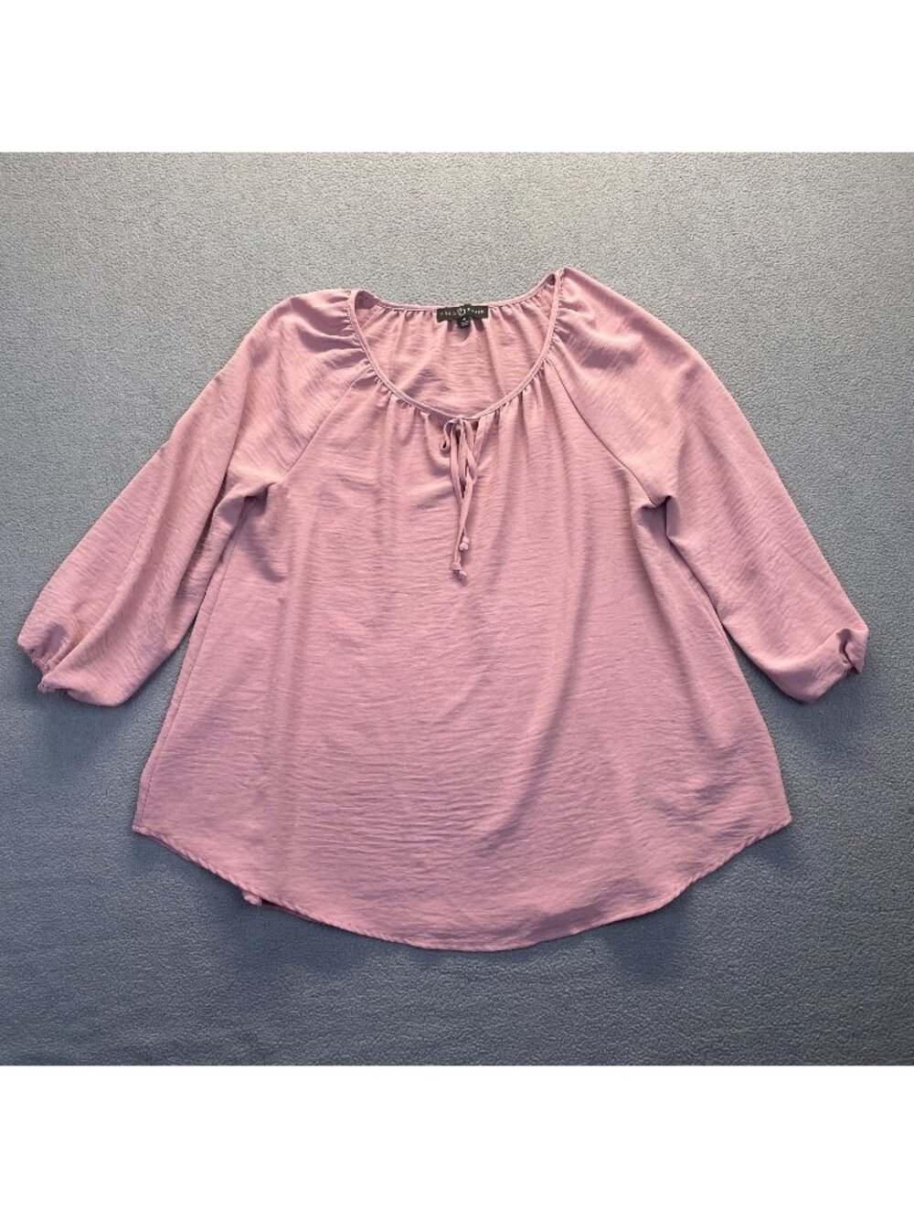 FRED DAVID Womens 3/4 Sleeve Romantic Blouse Size M Top